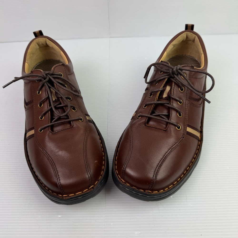 Drew Hogan 40201-64 Men’s 10 Brown Leather Oxfords & Lace Up Casual Derby Shoes